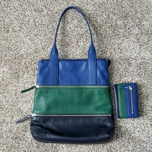 Fossil Leather Purse with matching wallet